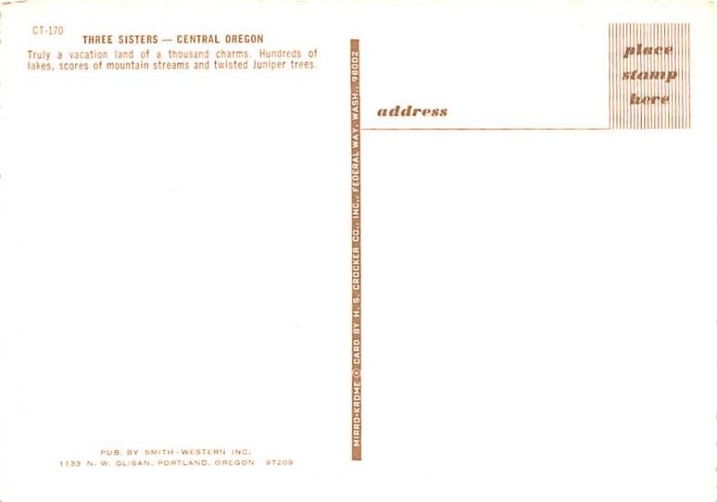 Three Sisters - Central Oregon