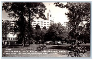 Edgewater Park Gulfport MS Postcard RPPC Photo Aerial View Edgewater Gulf Hotel