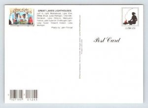 Great Lakes Lighthouses Michigan Postcard