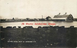 SD, Aberdeen, South Dakota, RPPC, Powers Ranch, Farming Scene, 1910 PM, Photo