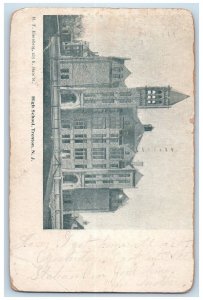 1906 High School Trenton New Jersey NJ Skillman NJ Posted Antique Postcard