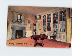 Postcard Library, Mount Vernon Mansion, Mount Vernon, Virginia