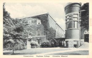 Columbia Missouri Stephens College Conservatory Antique Postcard K13771