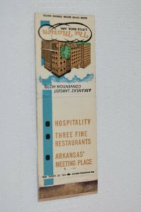 The Marion Little Rock Arkansas 20 Strike Matchbook Cover