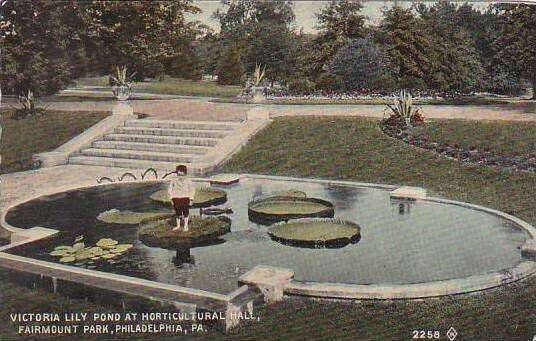 Pennsylvania Philadelphia Victoria Lilt Pond At Horticultural Hall Fairmount ...