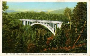 NY - Ashokan Reservoir, Catskills. Traver Hollow Bridge