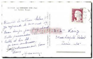 Old Postcard La Corniche D & # 39Or (Var) Les Rochers Rouges