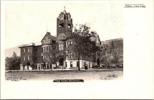 View of the High School, Ashland OR Undivided Back Postcard V41