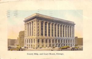 Chicago Illinois 1908 Postcard County Building & Court House by Suhling Company