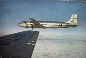 SAS Aircraft Douglas DC-6 Jet Airplane Airliner Vintage Postcard