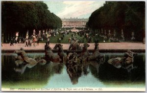 Versailles - Le Char D'Apollon Le Tapis Vert Et Le Chateau France Postcard