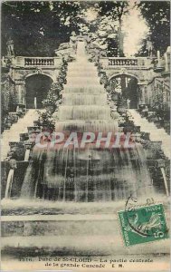 Old Postcard Parc de St Cloud The central part of the great Cascade
