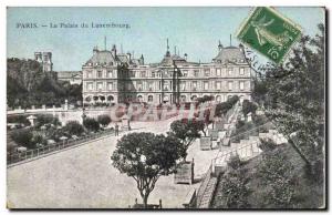 Old Postcard Paris Luxembourg Garden
