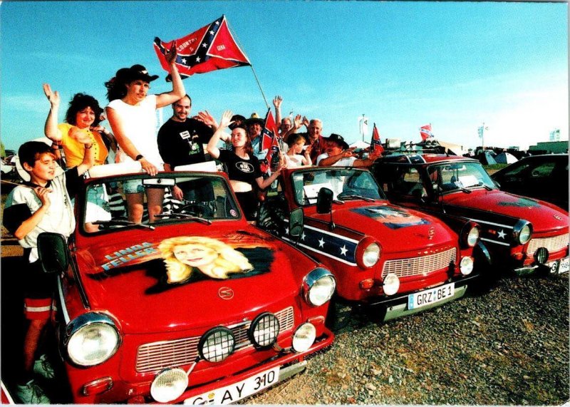 Zwickau, Germany  TRABANT INTERNATIONAL  Car/Auto Rally & Drivers  4X6 Postcard