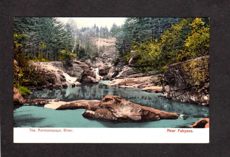 NH Ammonoosuc River Fabyans White Mountains Mtns New Hampshire UDB Postcard