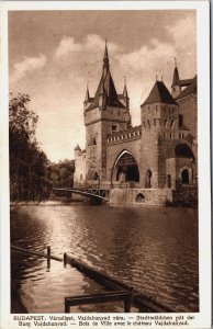 Hungary Budapest Varosliget Vajdahunyad Vara Vintage Postcard C100