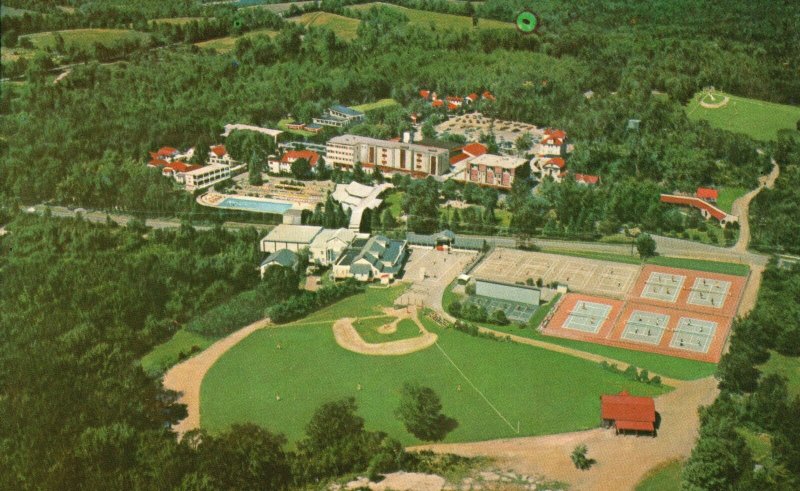 Vintage Postcard Hotel Brickman Athletic Fields Pool South Fallsburg New York NY