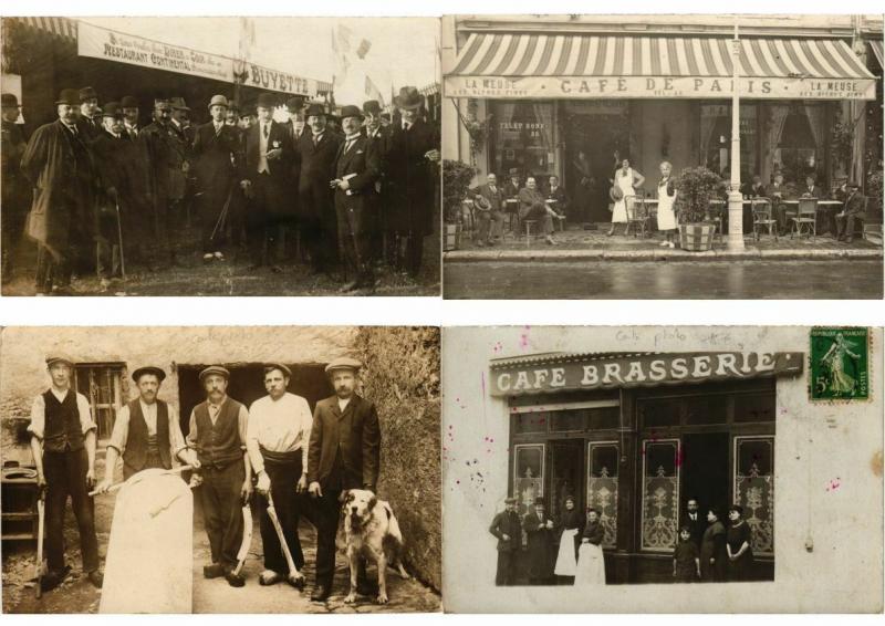 REAL PHOTO FRANCE CARTE PHOTO 94 CPA Lot of BETTER Incl. SHOPFRONTS !