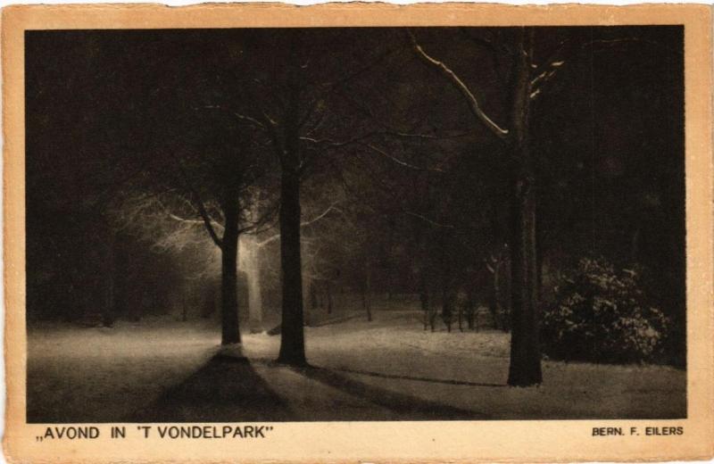 CPA AMSTERDAM Avond in `t Vondelpark NETHERLANDS (605057)