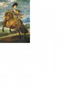 Prince Baltasar Carlos on horse, by Velazquez Fine art, modern Spanish Postcar