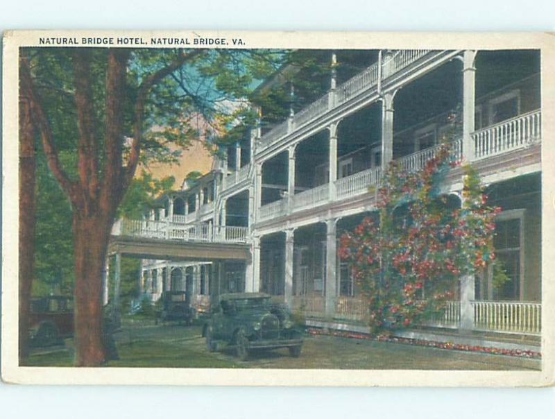 W-Border HOTEL SCENE Natural Bridge - Near Lexington Virginia VA H1276