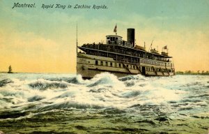 Richelieu & Ontario Navigation Co. - Steamer in Lachine Rapids