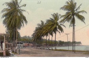 PANAMA, 1900-10s; Causeway edging Panama Bay