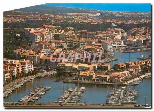 Modern Postcard The Languedoc coast Agde aerial view 1st plane Port Mafrat