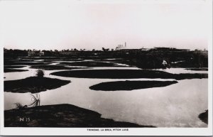 Trinidad And Tobago La Brea Pitch Lake Vintage RPPC C090