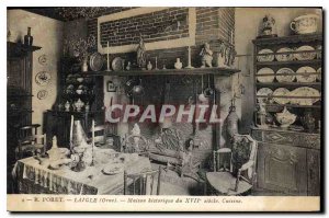 Old Postcard Laigle Orne Historic House of the XVII century Kitchen