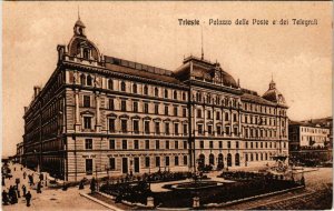 CPA TRIESTE Palazzo delle Poste e dei Telegrafi ITALY (801400)