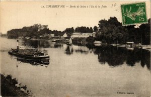 CPA COURBEVOIE - Bords de Seine a l'Ile de la Jatte (581367)