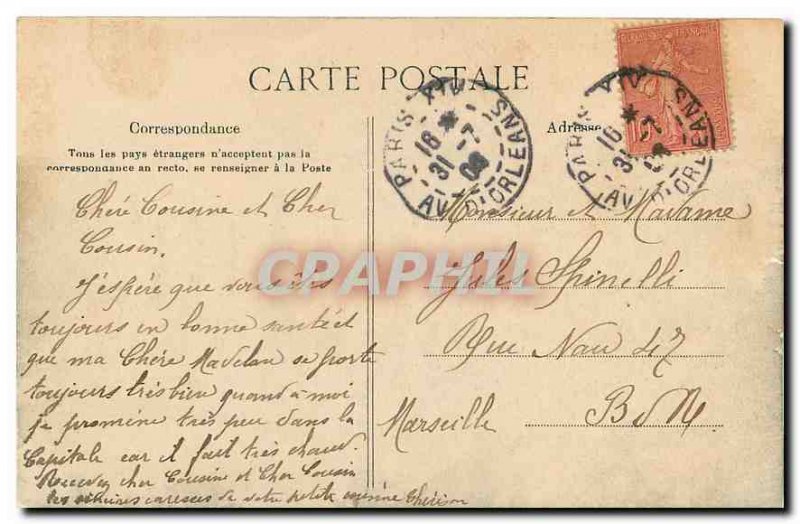 Old Postcard Paris La Madeleine