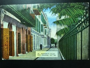 Vintage Postcard 1950 St. Anthony's Alley New Orleans LA 