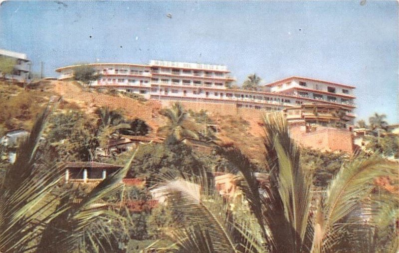 Hotel Del Monte Acapulco Mexico Tarjeta Postal 1958 