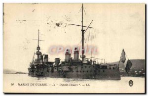 Postcard Old Navy warship War The Dupetit Thouars