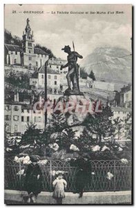 Old Postcard Grenoble Featured Gauloise and St. Mary of the Top Children