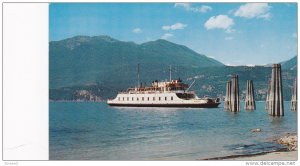 Ferry M.V. Anscomb, Kootenay Lake  , B.C. , Canada , 50-60s