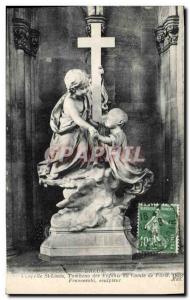 Old Postcard Dreux Chapelle St Louis children Tomb of the Count of Paris