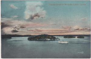 Steamer and View of Muskoka Lakes Ontario, Canada - 1912 -DB