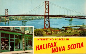 Canada Nove Scotia Interesting Places In Halifax Showing Book Store and The A...