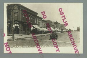 Storm Lake IOWA RPPC c1910 MAIN STREET nr Cherokee Sac City Early Aurelia Alta