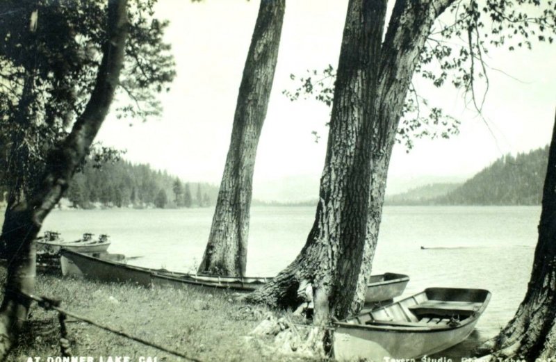 1910-20's RPPC Donner Lake, Lake Tahoe Area, CA Real Photo Postcard P51