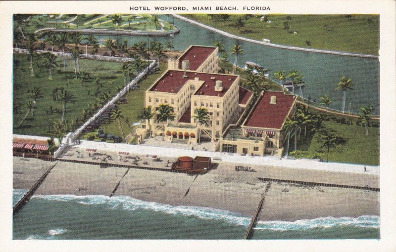 Florida Miami Beach Hotel Wofford Aerial View sk429