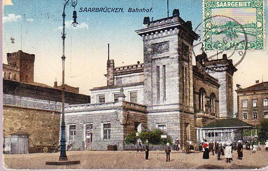 Saarbrucken Bahnhof  1922 - Germany