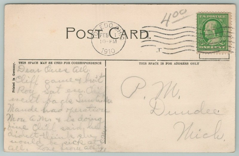 Toledo Ohio~Masonic And Memorial Halls~c1910 Postcard