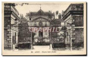Old Postcard Agen Hospice Saint Jacques
