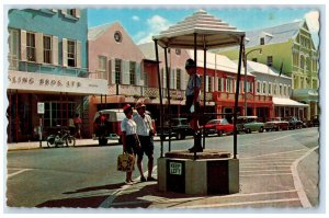 1967 Heyl's Corner Front Street Hamilton Bermuda Vintage Posted Postcard