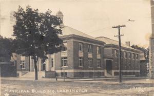 Leominster Massachusetts~Municipal Building~Giddings Photo~Hosmer Co~1915 RPPC