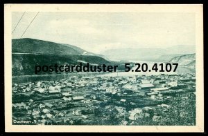 h4116 - DAWSON Yukon Postcard 1920s Birds Eye View by Cribb's Drugstore